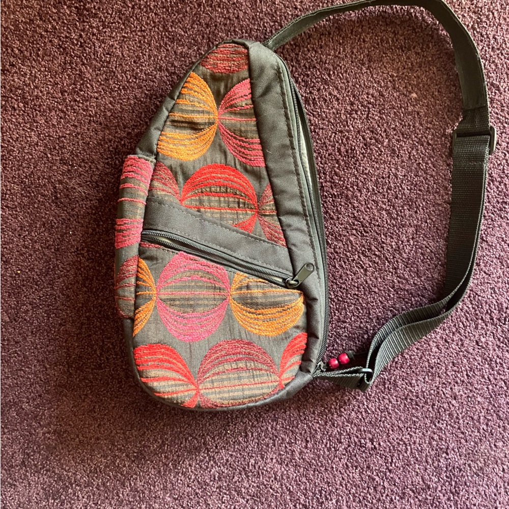 Stylish Black and colored Sling Bag